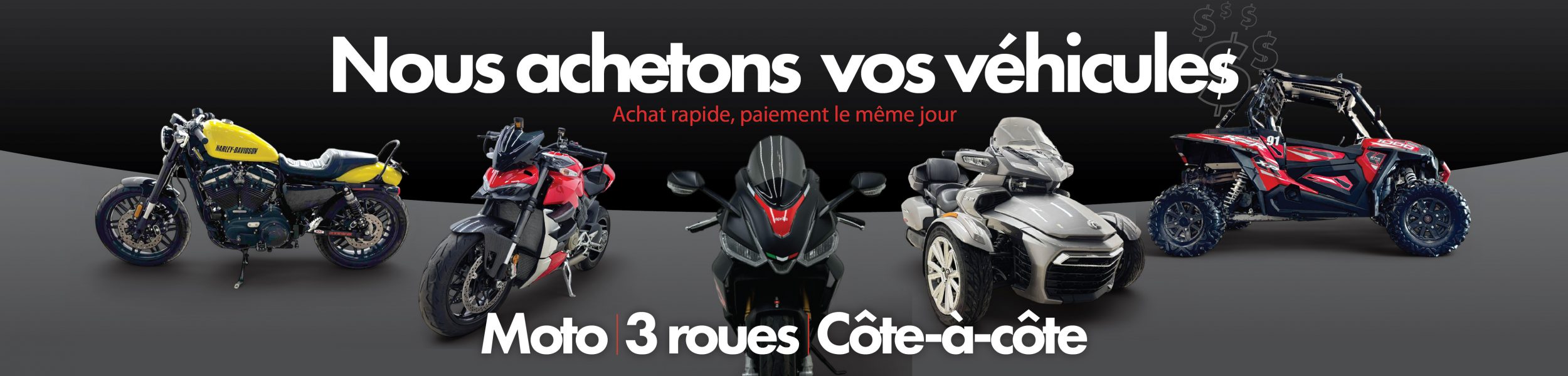 ON ACHÈTE VÉHICULES